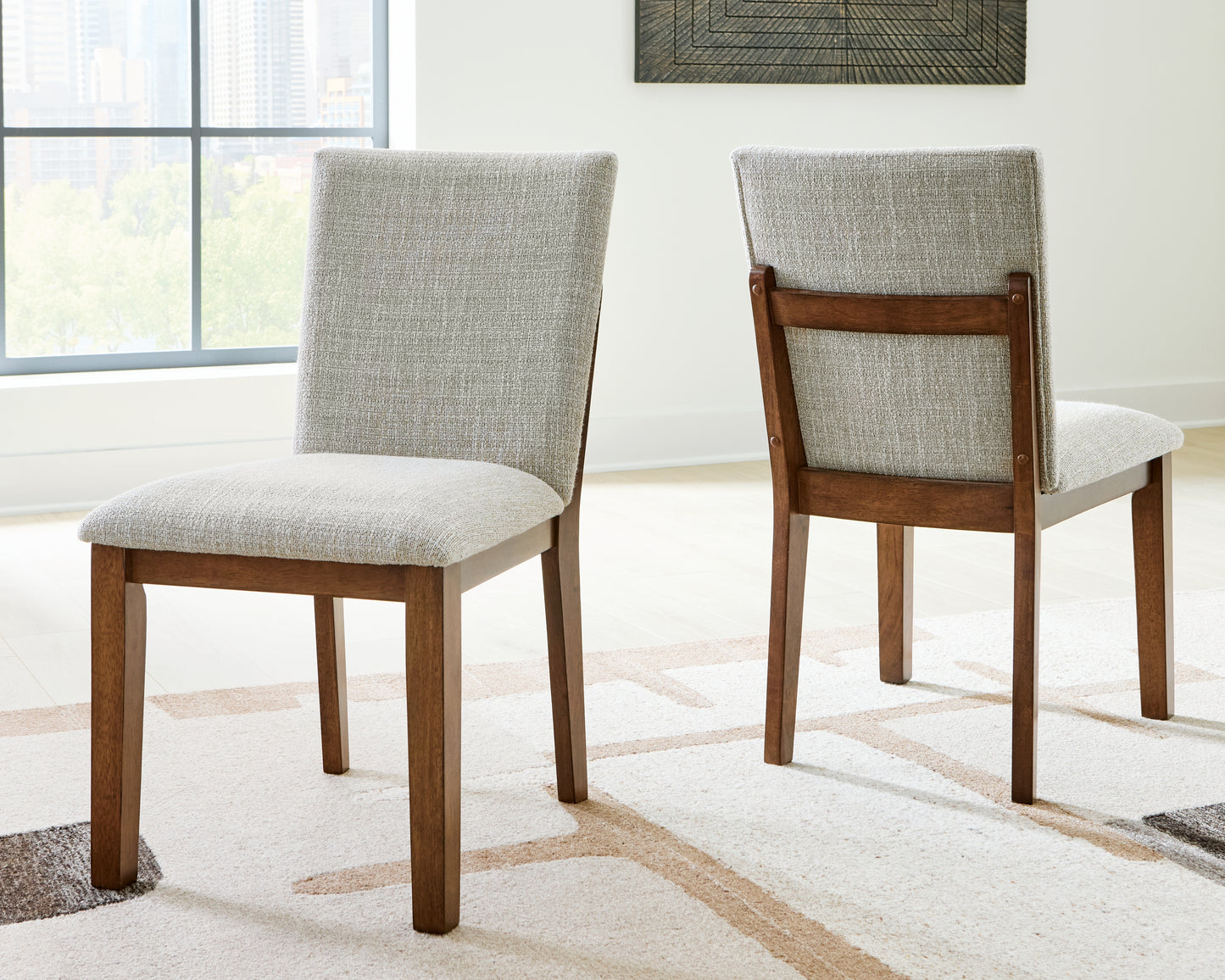 Haines Furniture Outlet - Ashley Furniture - Kraeburn Dining Room - Dining Chair (Set of 2) / Brown - D496-01X2
