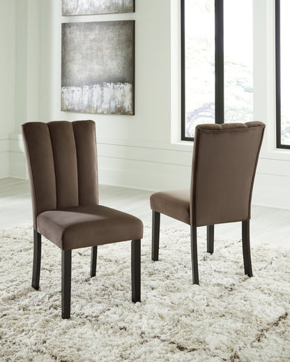 Haines Furniture Outlet - Ashley Furniture - Jeshina Dining Chair (Set of 2) - Dining Chair (Set of 2) / Mocha - PCD581-01X2