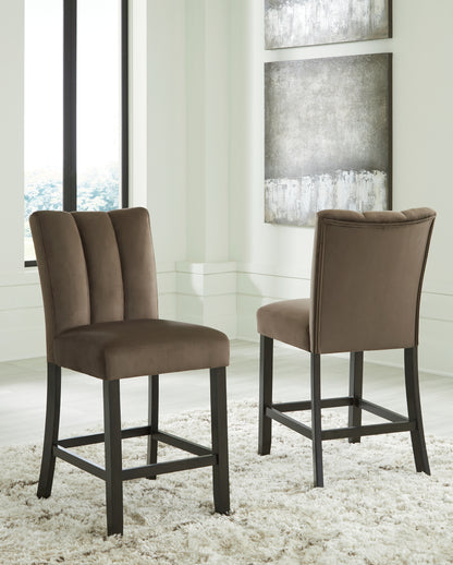 Haines Furniture Outlet - Ashley Furniture - Jeshina Counter Height Barstool (Set of 2) - Counter Height Barstool (Set of 2) / Mocha - PCD581-124X2