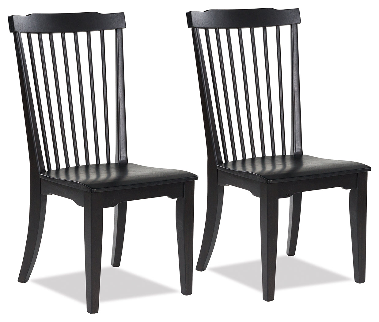 Haines Furniture Outlet - Ashley Furniture - Brenkerton Dining Chair (Set of 2) - Dining Chair (Set of 2) / Black - PCD591-01X2