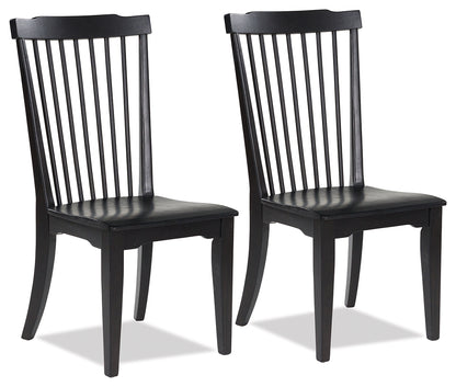 Haines Furniture Outlet - Ashley Furniture - Brenkerton Dining Chair (Set of 2) - Dining Chair (Set of 2) / Black - PCD591-01X2