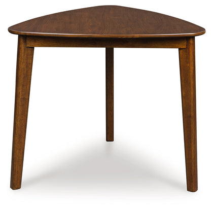 Haines Furniture Outlet - Ashley Furniture - Tameride Dining Table - Triangle Dining Room Table / Brown - PCD609-16