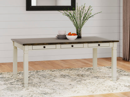 Haines Furniture Outlet - Ashley Furniture - Bolanburg Dining Room - Rectangular Dining Room Table / Two-tone - D647-25
