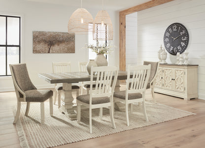 Haines Furniture Outlet - Ashley Furniture - Bolanburg Dining Room - Extension Dining Table / Antique White - D647D17