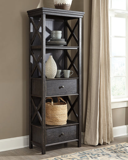 Haines Furniture Outlet - Ashley Furniture - Tyler Creek Dining Room - Display Cabinet / Black/Gray - D736-76