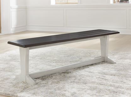 Haines Furniture Outlet - Ashley Furniture - Darborn Dining Room - Dining Table / Gray/Brown / 40"W x 78"D x 30"H - D796D3