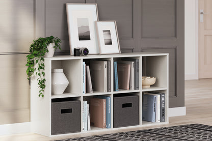 Haines Furniture Outlet - Ashley Furniture - Aprilyn Eight Cube Organizer - Eight Cube Organizer / White - EA1024-4X2