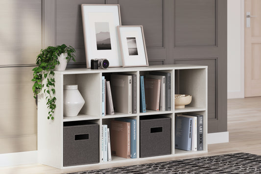 Haines Furniture Outlet - Ashley Furniture - Aprilyn Eight Cube Organizer - Eight Cube Organizer / White - EA1024-4X2