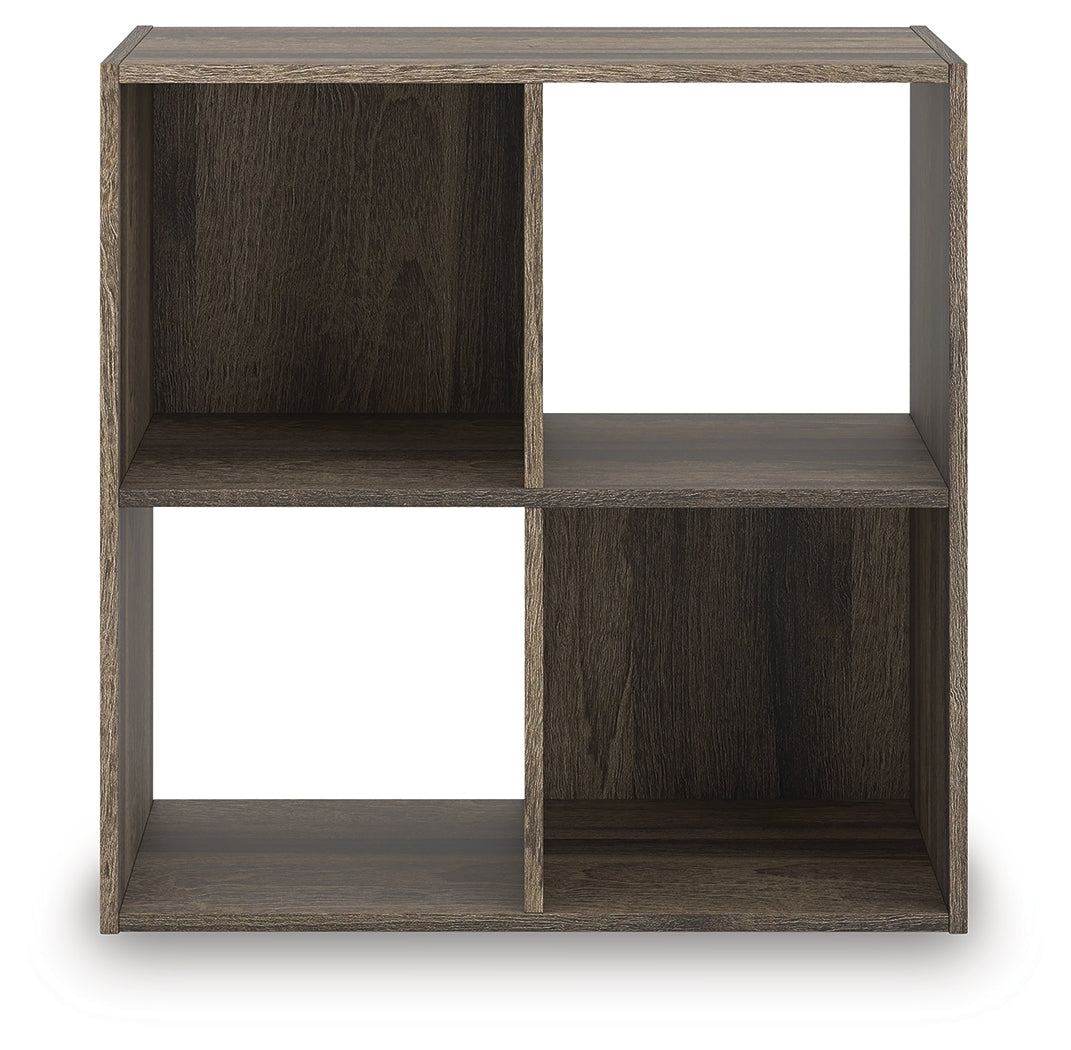 Haines Furniture Outlet - Ashley Furniture - Shallifer Four Cube Organizer - Four Cube Organizer / Brown - EA1104-2X2