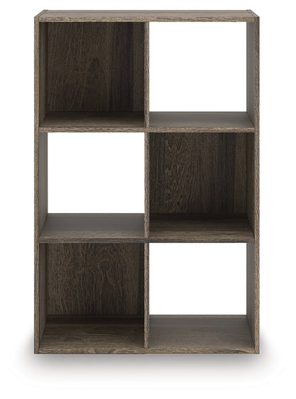 Haines Furniture Outlet - Ashley Furniture - Shallifer Six Cube Organizer - Six Cube Organizer / Brown - EA1104-3X2