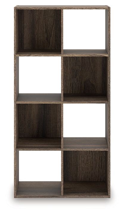Haines Furniture Outlet - Ashley Furniture - Shallifer Eight Cube Organizer - Eight Cube Organizer / Brown - EA1104-4X2
