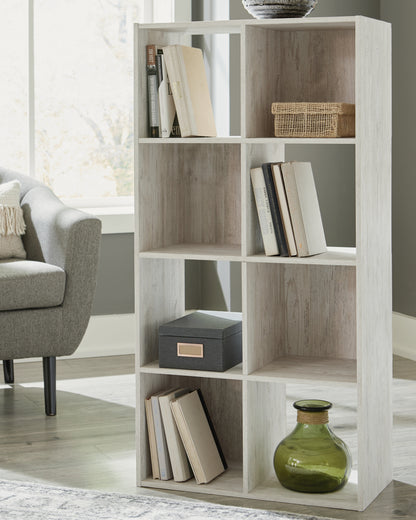 Haines Furniture Outlet - Ashley Furniture - Paxberry Eight Cube Organizer - Eight Cube Organizer / Whitewash - EA1811-4X2