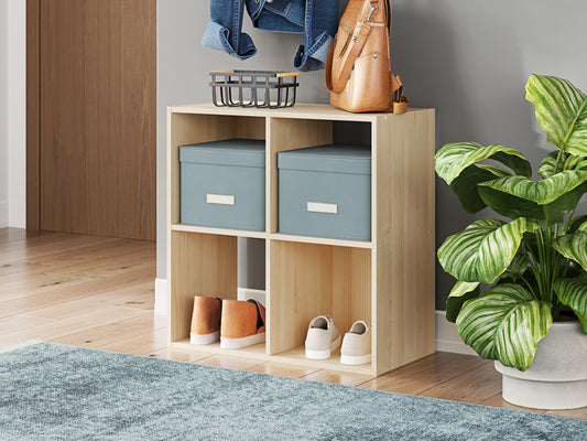 Haines Furniture Outlet - Ashley Furniture - Piperton Four Cube Organizer - Four Cube Organizer / Charcoal - EA5514-2X2