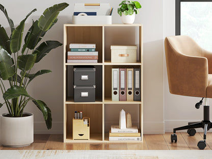 Haines Furniture Outlet - Ashley Furniture - Piperton Six Cube Organizer - Six Cube Organizer / Charcoal - EA5514-3X2