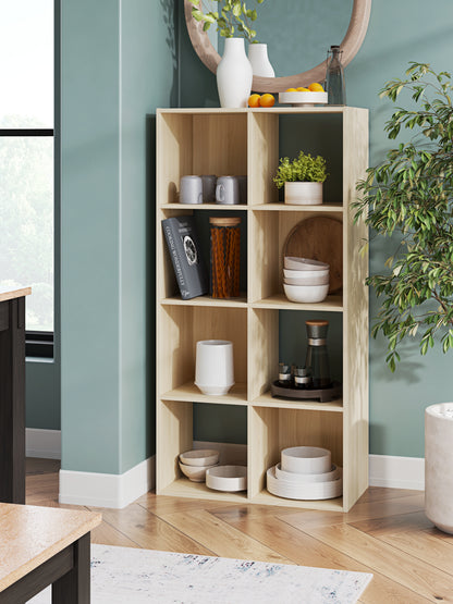 Haines Furniture Outlet - Ashley Furniture - Piperton Eight Cube Organizer - Eight Cube Organizer / Charcoal - EA5514-4X2