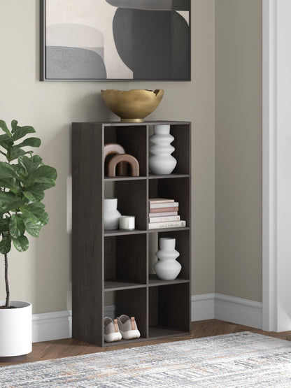 Haines Furniture Outlet - Ashley Furniture - Piperton Eight Cube Organizer - Eight Cube Organizer / Charcoal - EA5514-4X2