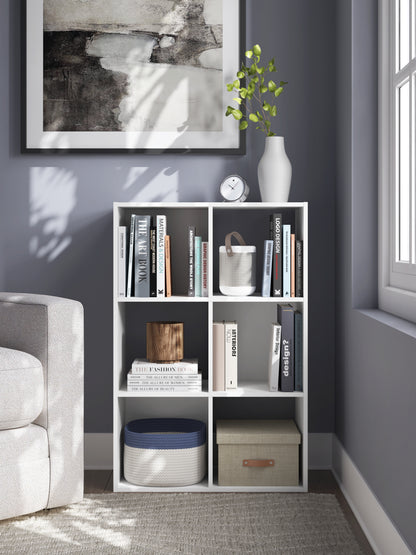 Haines Furniture Outlet - Ashley Furniture - Onita Six Cube Organizer - Six Cube Organizer / White - EA9630-3X2