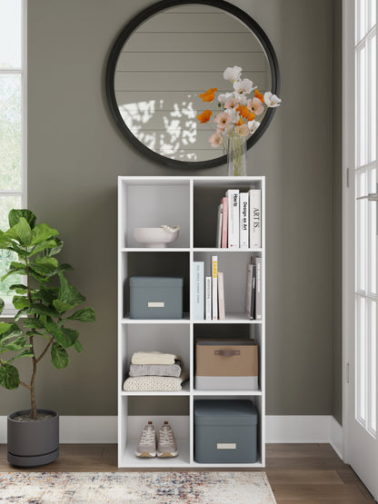 Haines Furniture Outlet - Ashley Furniture - Onita Eight Cube Organizer - Eight Cube Organizer / White - EA9630-4X2