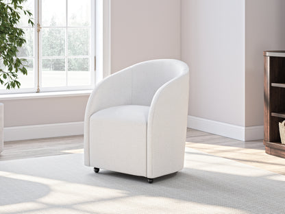 Haines Furniture Outlet - Ashley Furniture - Korestone Desk Chair - Home Office Desk Chair (1/CN) / White - H687-01A