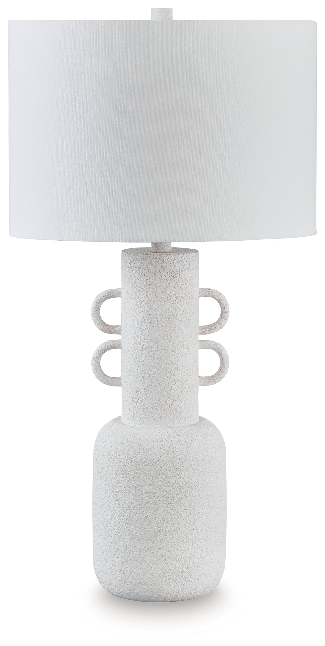 Haines Furniture Outlet - Ashley Furniture - Perringhill Lighting - Metal Table Lamp (1/CN) / Distressed White - L207504