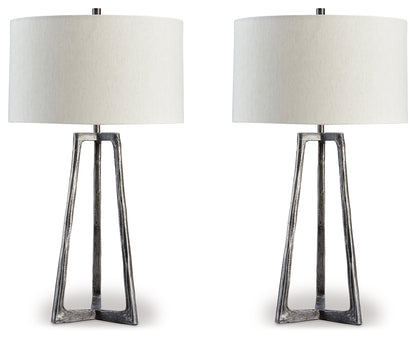 Haines Furniture Outlet - Ashley Furniture - Ryandale Lighting - Table Lamp (Set of 2) / Antique Pewter Finish - L208334X2