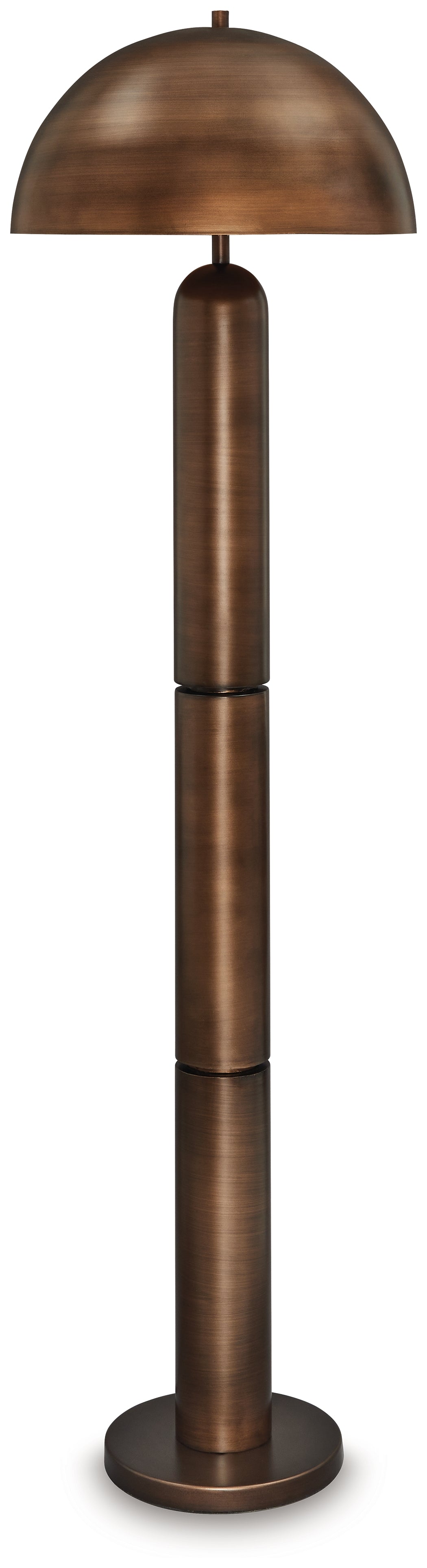 Haines Furniture Outlet - Ashley Furniture - Wendfield Lighting - Metal Table Lamp (1/CN) / Antique Copper Finish - L208434