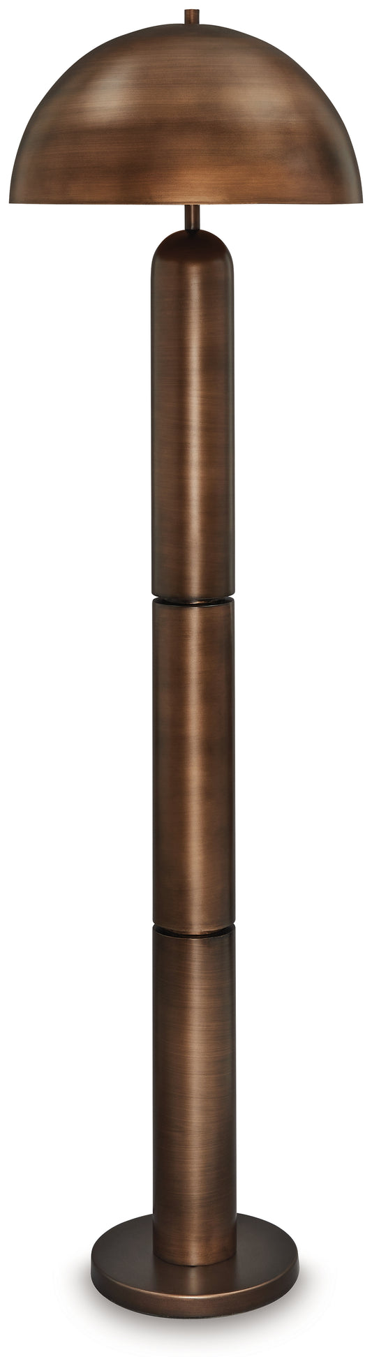 Haines Furniture Outlet - Ashley Furniture - Wendfield Lighting - Metal Table Lamp (1/CN) / Antique Copper Finish - L208434