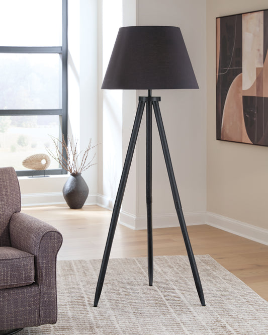 Haines Furniture Outlet - Ashley Furniture - Orhan Lighting - Wood Floor Lamp (1/CN) - L329121