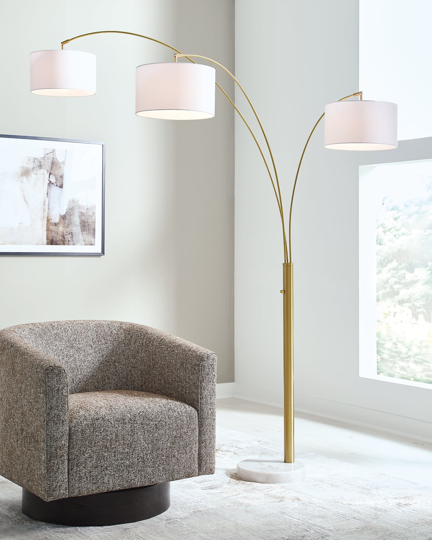 Haines Furniture Outlet - Ashley Furniture - Valo Lighting - Metal Arc Lamp (1/CN) - L725169