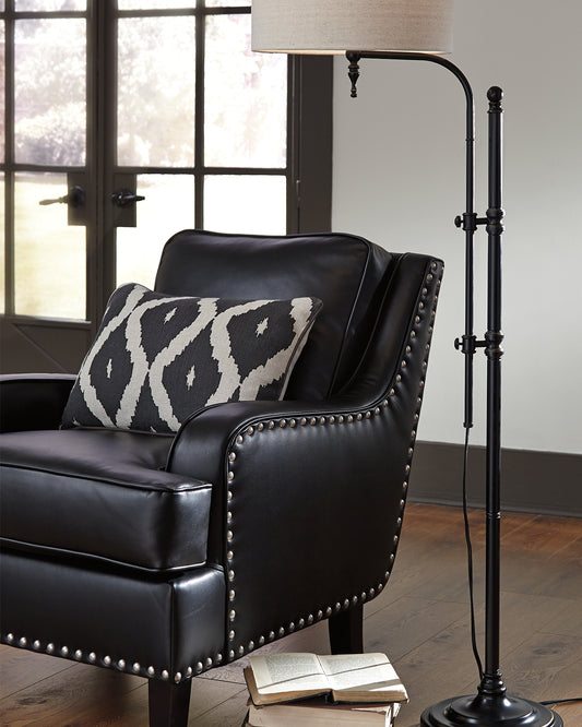 Haines Furniture Outlet - Ashley Furniture - Anemoon Lighting - Metal Floor Lamp (1/CN) / Black - L734251