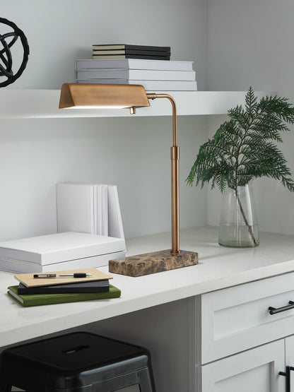 Haines Furniture Outlet - Ashley Furniture - Yafe Lighting - Metal Desk Lamp (1/CN) - L734412