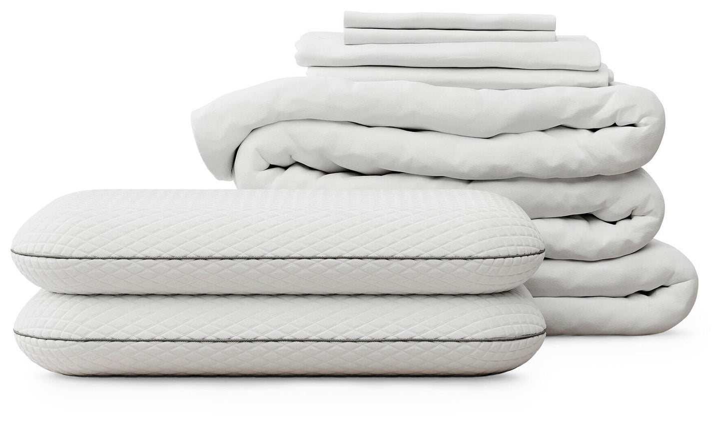 Haines Furniture Outlet - Ashley Furniture - RH Mattress Protect Bundle Queen Bedding Bundle - Queen Bedding Bundle - M1B0131