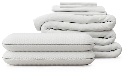 Haines Furniture Outlet - Ashley Furniture - RH Mattress Protect Bundle Queen Bedding Bundle - Queen Bedding Bundle - M1B0131