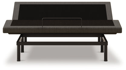 Haines Furniture Outlet - Ashley Furniture - Head/Foot Model - Better Queen Adjustable Base - Queen Adjustable Base / Charcoal Gray - M5X432