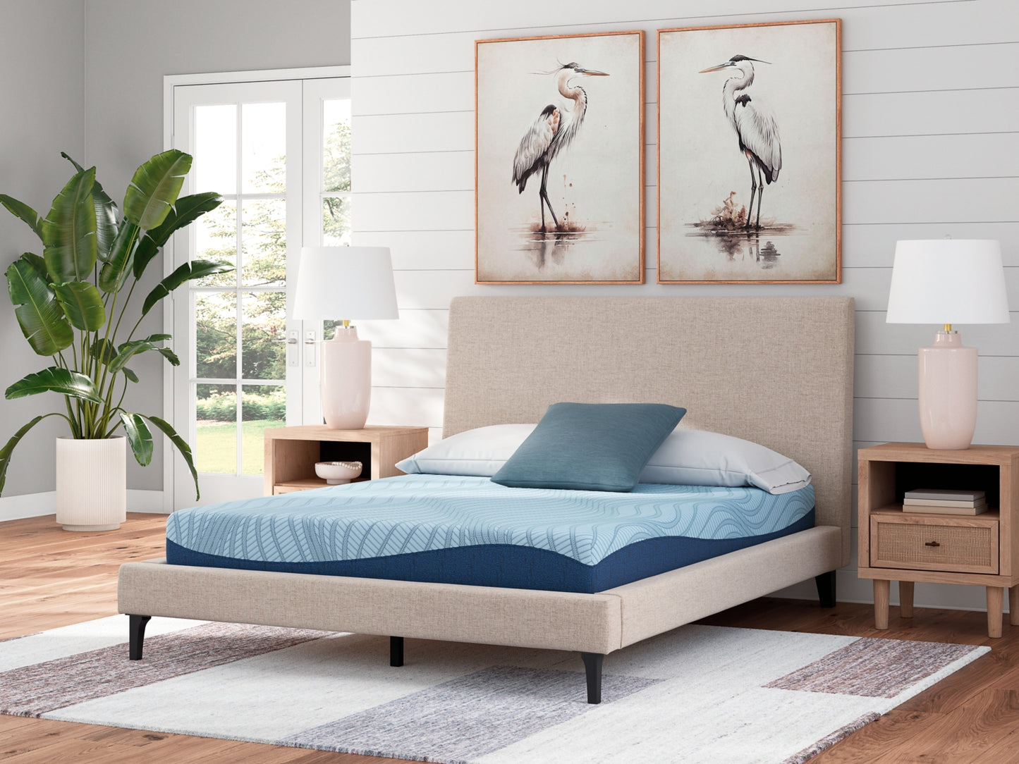 Haines Furniture Outlet - Ashley Furniture - Peak 2.0 8 Memory Foam Mattresses - Full / White - M20421