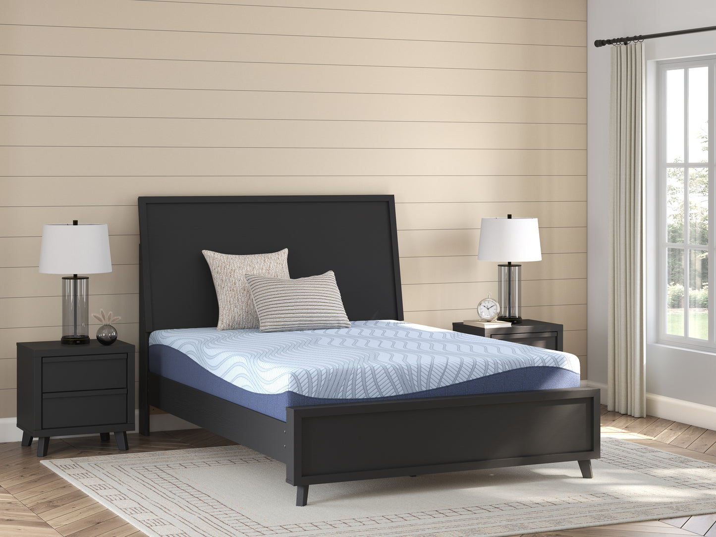 Haines Furniture Outlet - Ashley Furniture - Peak 2.0 10 Memory Foam Mattresses - Twin / White - M20511