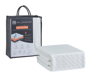 Haines Furniture Outlet - Ashley Furniture - Basic Protector Queen Mattress Protector (Set of 4) - QN Mattress Protector(4/CS) - M30803