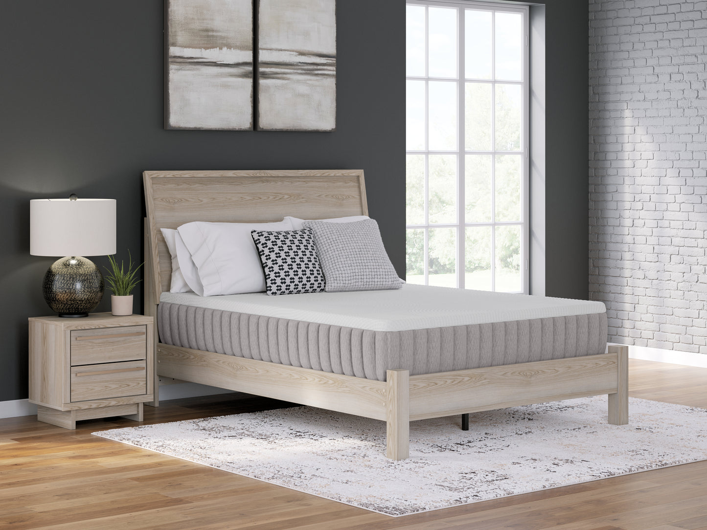 Haines Furniture Outlet - Ashley Furniture - Terra Sleep Medium Mattresses - California King / White - M52351