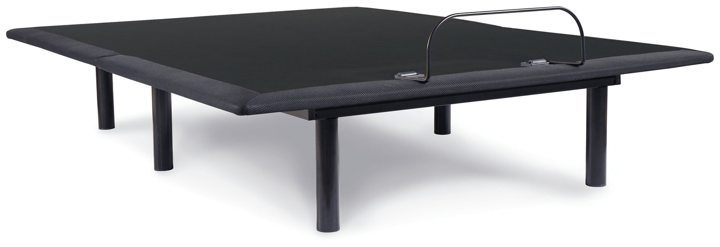 Haines Furniture Outlet - Ashley Furniture - Head Up Only Foundation Queen Adjustable Head Base - Queen Adjustable Head Base / Charcoal Gray - M5X132