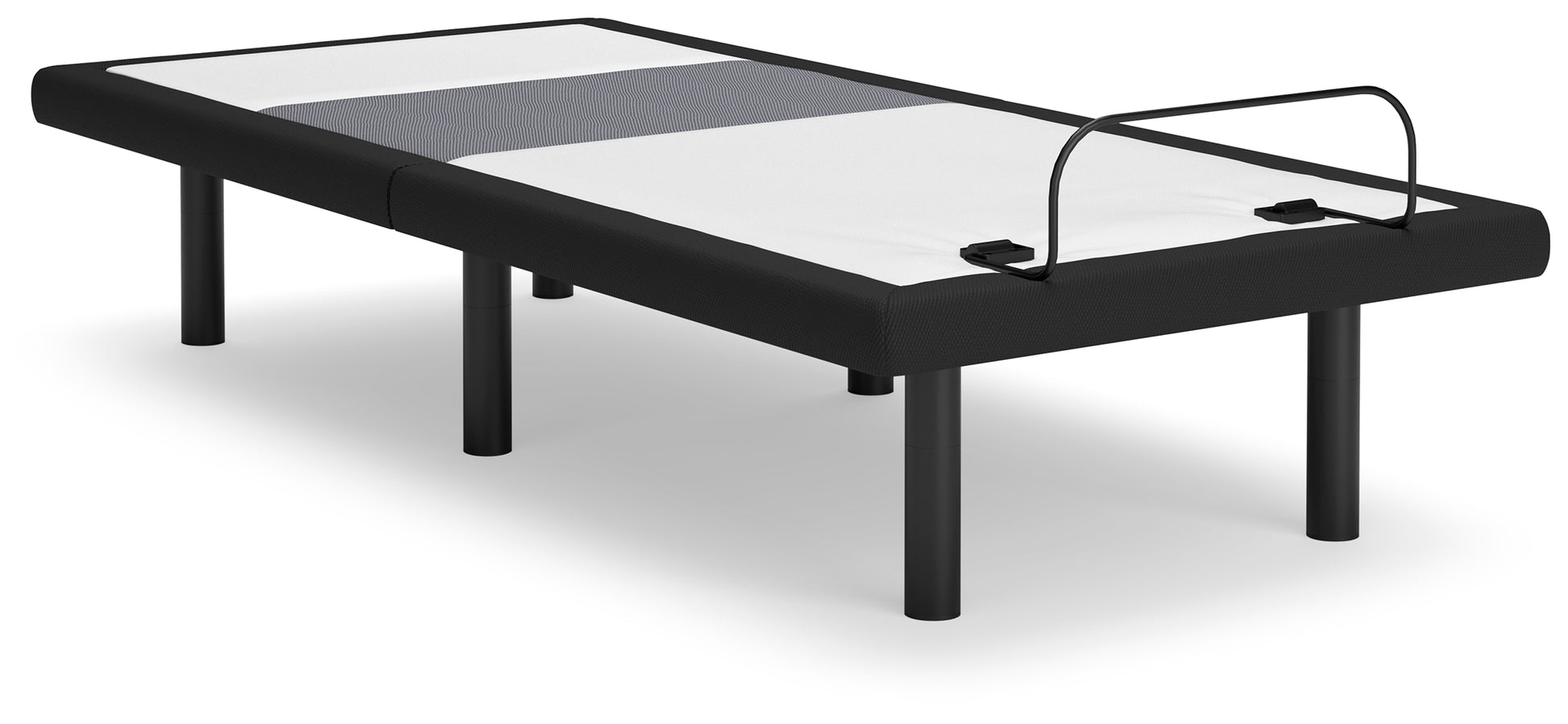 Haines Furniture Outlet - Ashley Furniture - Best Base with Lumbar and Audio Twin XL Adjustable Base - TXL Adjustable Base / Charcoal Gray - M5X572