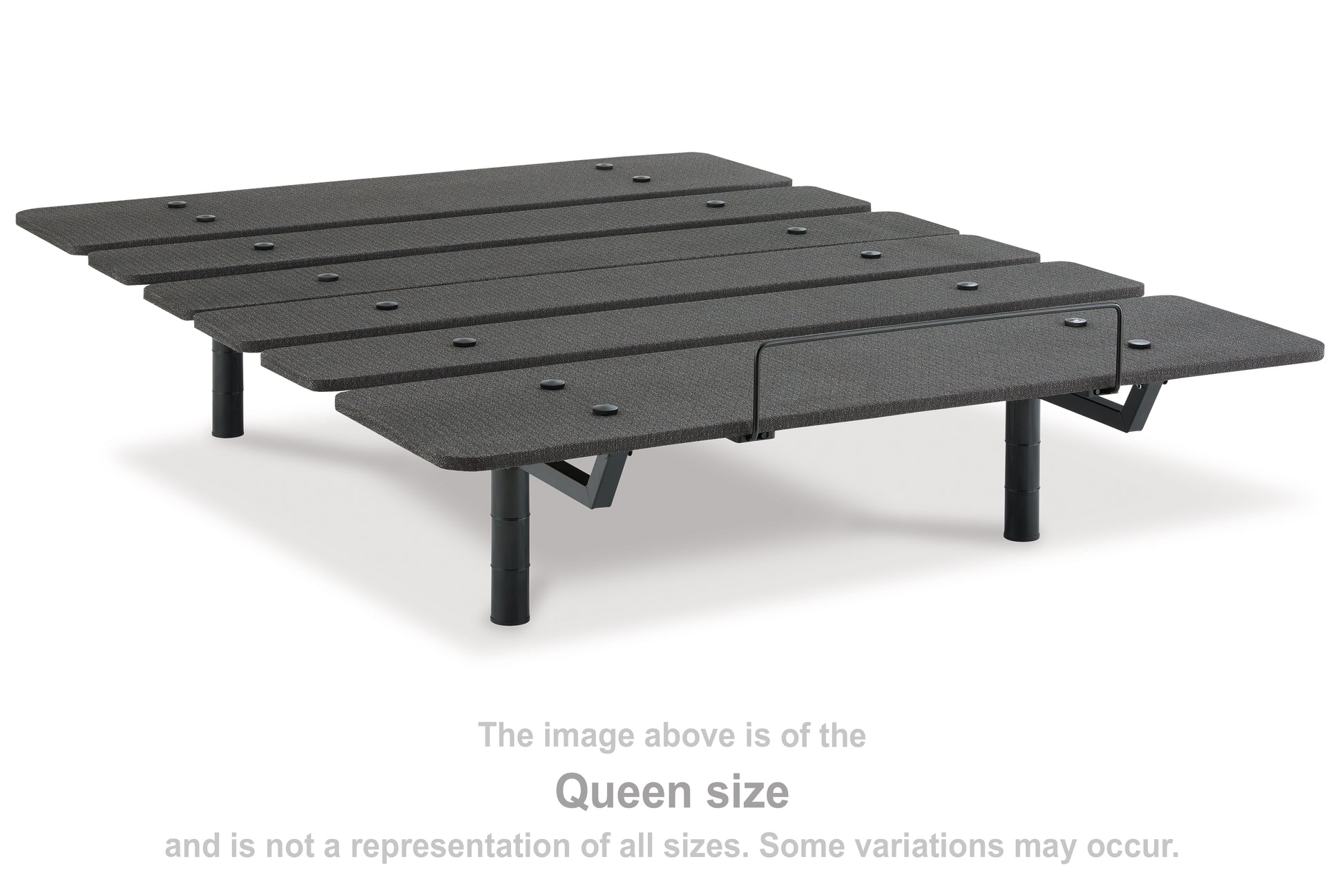 Haines Furniture Outlet - Ashley Furniture - Cosmic Power Base California King Adjustable Base - Cal King Adjustable Base / Black - M8X252
