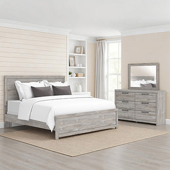 Haines Furniture Outlet - Ashley Furniture - Broachmyn Bedroom - Bedroom Mirror / Gray - PCB1120-36