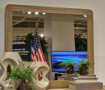 Haines Furniture Outlet - Ashley Furniture - Gramburg Bedroom - Bedroom Mirror / Warm Natural Brown - PCB1121-36