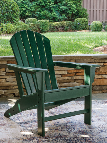 Haines Furniture Outlet - Ashley Furniture - Sundown Shores Outdoor - Adirondack Chair / Green - PCP007-898