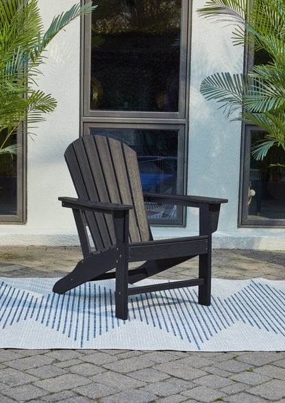 Haines Furniture Outlet - Ashley Furniture - Sundown Treasure Outdoor - Adirondack Chair / Black - P008-898