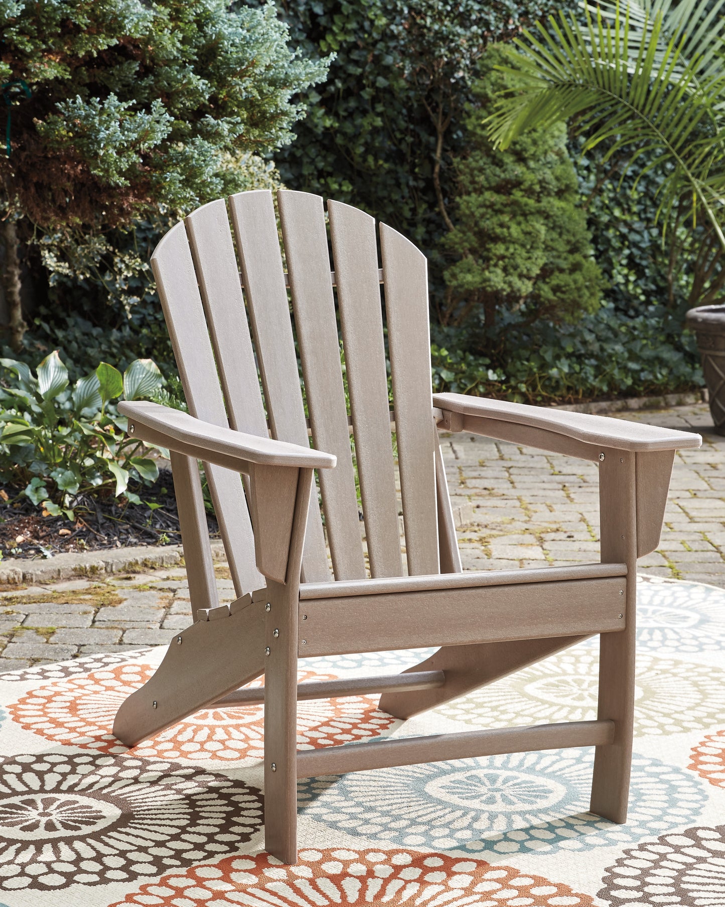 Haines Furniture Outlet - Ashley Furniture - Sundown Treasure Outdoor - Adirondack Chair / Driftwood - P014-898