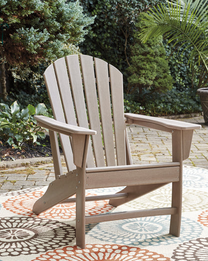 Haines Furniture Outlet - Ashley Furniture - Sundown Treasure Outdoor - Adirondack Chair / Driftwood - P014-898