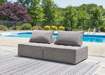 Haines Furniture Outlet - Ashley Furniture - Bree Zee Outdoor - 2-Piece Outdoor Sectional / Brown - P160P3
