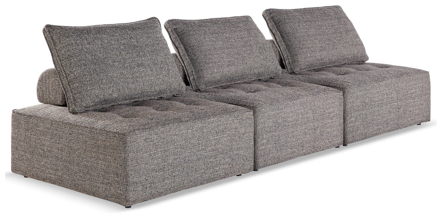 Haines Furniture Outlet - Ashley Furniture - Bree Zee Outdoor - 3-Piece Outdoor Modular Seating / Brown - P160P9