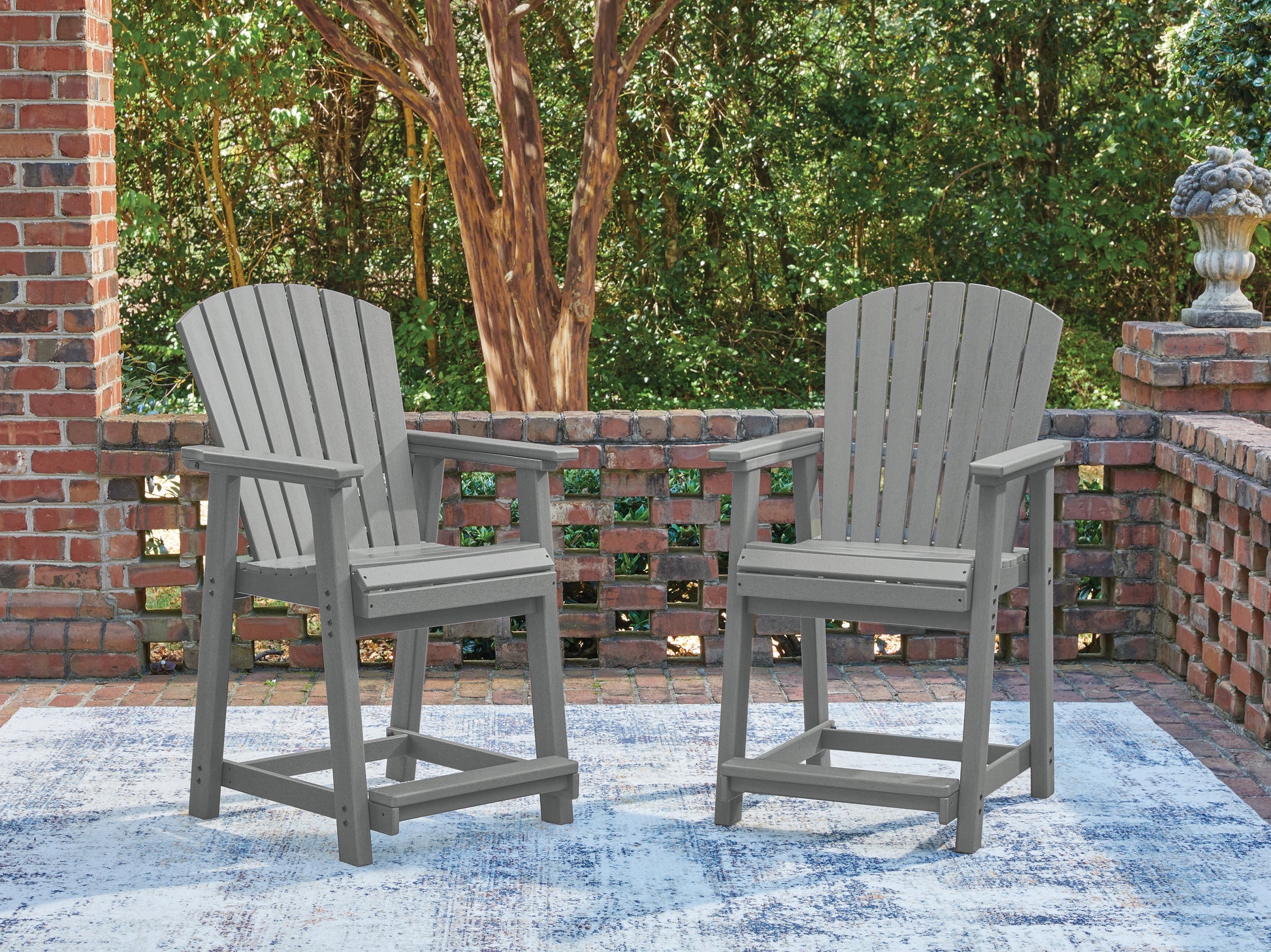 Haines Furniture Outlet - Ashley Furniture - Sanctuary Beach Outdoor - Barstool (Set of 2) - PCP227-124